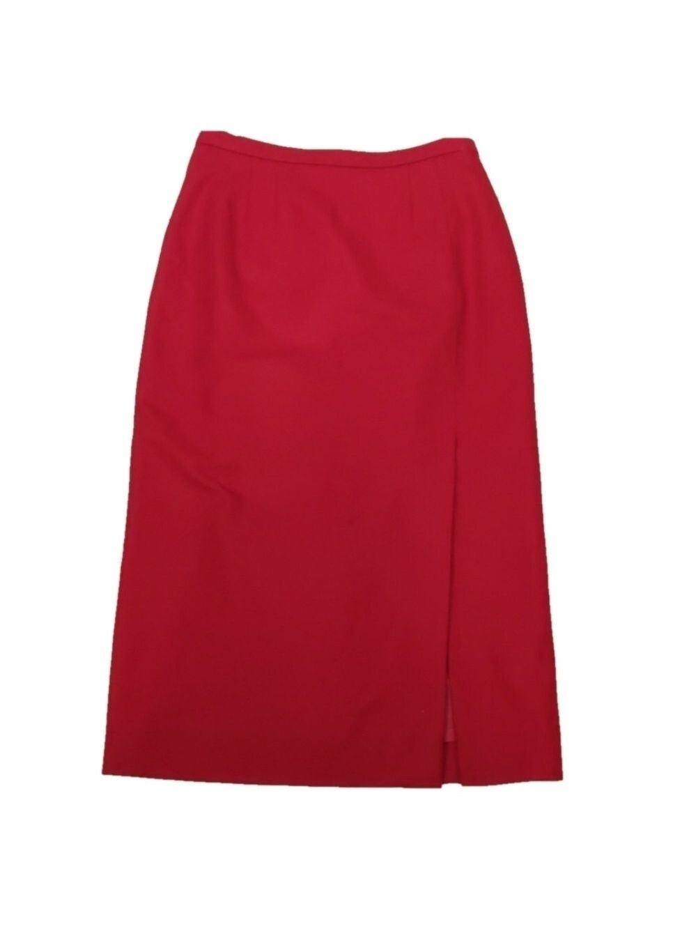 Sigrid OLSEN - wool red pencil skirt size 2 petite
